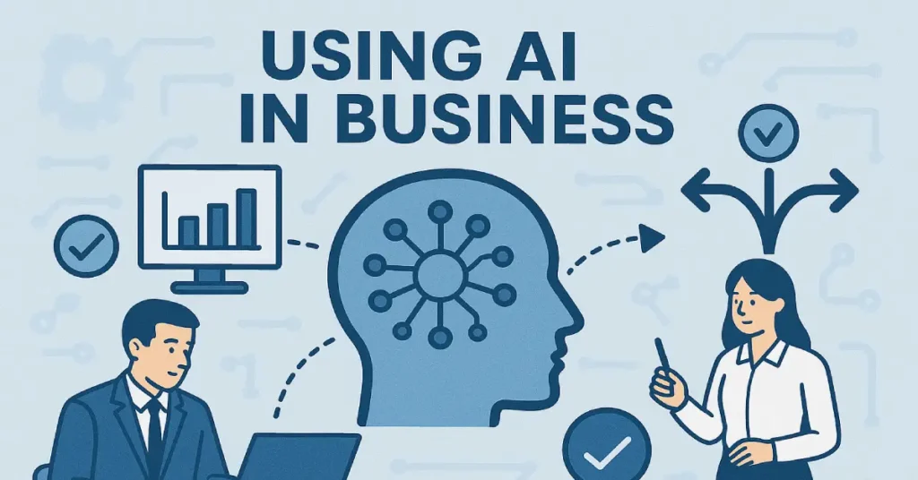 how to use business in AI