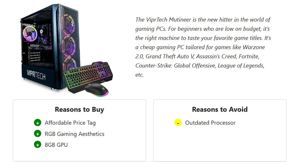 content writing sample for product description